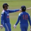Vaibhav Sooryavanshi brings up a half-century off just 11 balls, the fastest 50 in List A history.