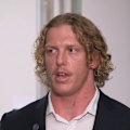 Newcastle hooker Phoenix Crossland apologises to Nathan Cleary after being banned for a hip-drop tackle that broke the latter's leg.