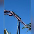Riders were left stranded for hours after a rollercoaster became stuck mid-ride at a Gold Coast theme park. 