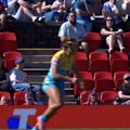 Sarina Masaga is in some hot water ahead of the finals after being pinged for an ugly tackle on Knights fullback Lucy Spain.