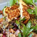 Haloumi and wild rice salad.