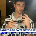 Strict rules have been put in place for the P-plater accused of driving into a group of Newcastle Knights fans as he was granted bail.
