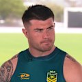 Knights gun Bradman Best is peppered with questions about his contract situation ahead of Australia's World Cup clash with Fiji.