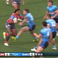 Cameron McInnes is placed on report for a trip before contact.