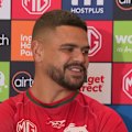 Rabbitohs superstar Latrell Mitchell speaks to media for the first time since August 2024.