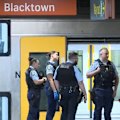 A man has been taken to hospital after being stabbed in the arm at a train station in Sydney’s west.