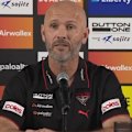 New Essendon coach Mark McVeigh on fans calling for James Hird.