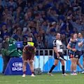 Ethan Strange fires over the tryline with ease to claim his first points for the NSW Blues.
