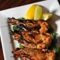 Chargrilled King Prawns at Tosolini's.