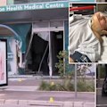 A woman who survived a car smashing into a medical centre in Melbourne says she first thought a bomb had detonated.
