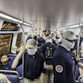 Hundreds of masked members of the white nationalist group Patriot Front marched through parts of Washington, ​D.C., ahead of Independence Day ‌festivities.