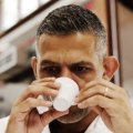 Joseph Gadallah tasted about 35 espressos at the Sydney Royal Coffee Competition that precedes the Sydney Royal Easter Show 2016.
