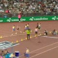 Cameron Myers, 20, finishes third in the men's 3000 metres at the Zurich Diamond League.