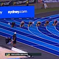 Lachlan Kennedy clocks 9.96 seconds (+0.5 wind) to claim the men's 100-metre title at the 2026 Australian athletics championships in Sydney.