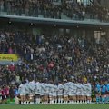Hyron Andrews' jersey was laid out in front of his teammates as a moment of silence was held at the Stade Marcel-Deflandre.