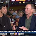 Darren Lockyer and Johnathan Thurston show there's split opinions on the kick off.