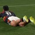 The classy Chiefs burn the Blues as left winger Kyren Taumoefolau crosses for a try out wide.