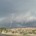 Alice Springs was hit by a severe thunderstorm on Monday afternoon.