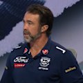Geelong coach Chris Scott swipes North Melbourne for the way Kangaroos bosses spoke about sacked Alastair Clarkson.