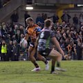 Luke Laulilii finishes off the frantic work of Api Koroisau.