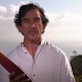 League legend Johnathan Thurston revealed the second piece of the emblem from the top of Castle Hill in Townsville.