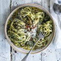 Hetty McKinnon says frozen spinach is the magic ingredient in this simple vegetarian pasta.