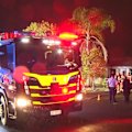 A house has been destroyed by fire in Sydney's west overnight after a blaze broke out in the garage overnight.