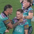 Billy Slater and Andrew Johns are left in disbelief over Titans rookie Zane Harrison's lucrative asking price.