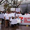 A bus full of heartbroken ex-franchisees are taking their fight for a fair go straight to 7-Eleven's head office.