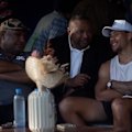 The Wests Tigers playmaker was flown by private jet to Port Moresby, where he met PM James Marape to watch the final round of the PNG Open on Sunday.