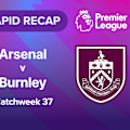  Watch the goals and big moments from Burnley's visit to The Emirates Stadium to face Arsenal in Premier League Matchweek 37 action.