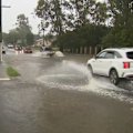 Parts of the state’s south-east received a month of rain in one day, causing chaos in streets and roads.