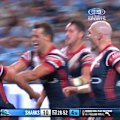 Connor Watson iced one of the all-time great team tries for the Roosters in the semi final against the Sharks.