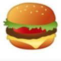 Google's burger emoji