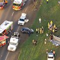 Two school children have been identified as victims of a fatal rollover west of Melbourne on Tuesday.
