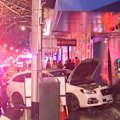 A 23-year-old man has been arrested after a car crashed into a building in the Melbourne CBD.