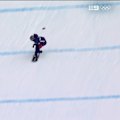 Jessica Perlmutter loses her phone during the women's slopestyle final.