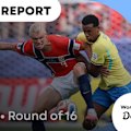 Erling Haaland's brace leads Norway to a World Cup knockout win over Brazil.
