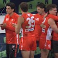 Callum Mills and Errol Gulden are in tears as a win over North Melbourne caps Sydney's catastrophic week.