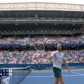 Daniil Medvedev is left fuming after two birds force a point to be replayed at the US Open.