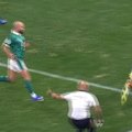 The Wallabies had the overlap and Dylan Pietsch scored in the corner in just the fourth minute against Ireland.
