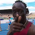 Gout Gout cruises through his heat of the 100 metres at the Australian athletics junior championships, then returns serve to his critics in the USA.