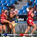 Ivana Lauitiiti is sin binned for a dangerous tackle on Kasey Reh.