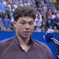 Ben Shelton speaks about the huge task ahead of him as he meets Carlos Alcaraz in a US Open quarter-final.