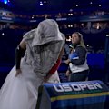 Naomi Osaka makes her grand entrance in a unique outfit at the US Open.