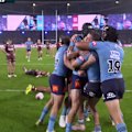 James Tedesco pulls down a Nathan Cleary bomb to score a stunning match winner at the death.