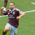 Emiliano Buendia scores a long shot to sink Spurs.