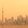 Massive wildfires are raging across Ontario and Manitoba, sending thick plumes of smoke south across the USA.