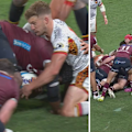 The Reds are denied a Seru Uru try in a controversial moment against the Chiefs.