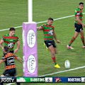 Latrell Michell nails a perfect goal-line dropout against the Roosters.